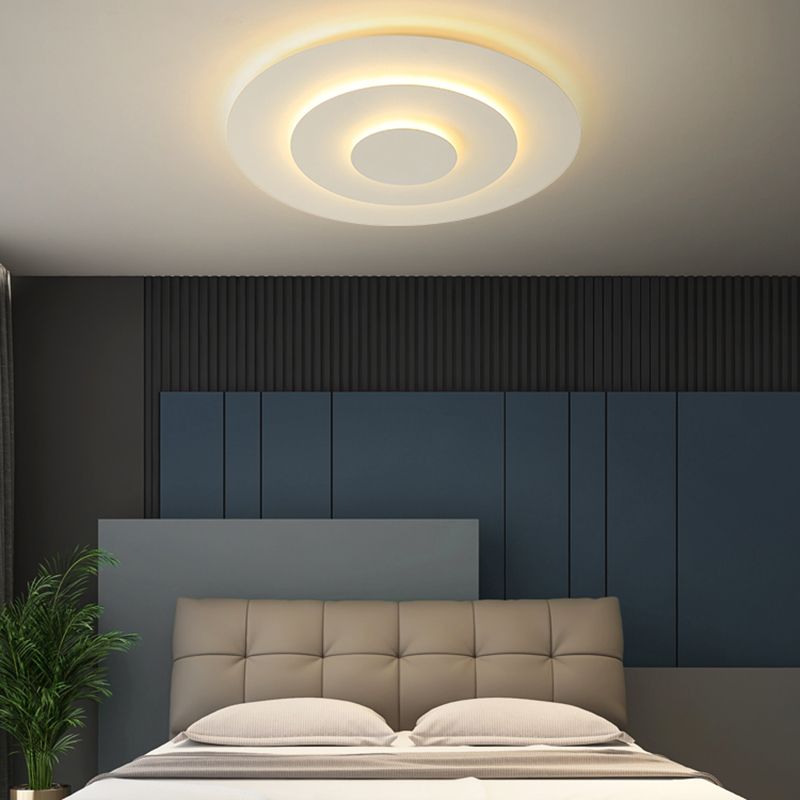 Round LED Ceiling Light Adjustable Brightness for Bedroom & Living Room