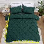 White Pintuck Quilts Cover Set