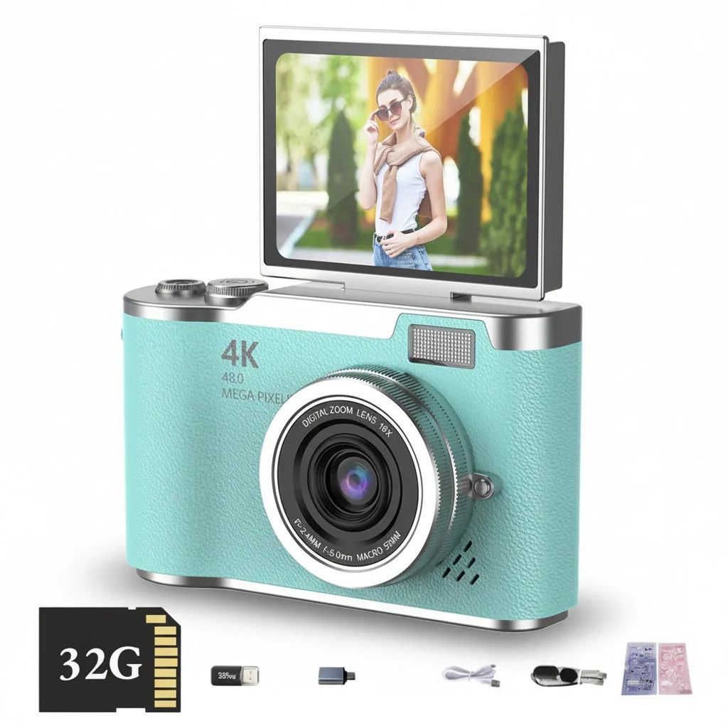 4K Digital Camera Flip Screen - Image 3