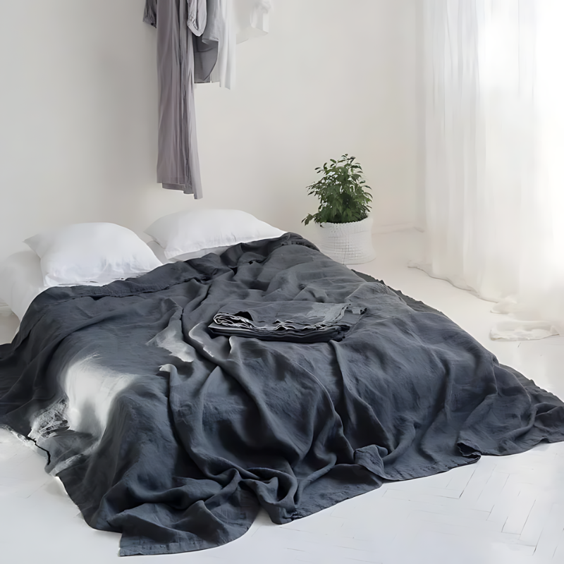 Skorter | Classic Linen Bed Sheet - Image 4