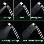 Turbo Boost Shower Head with 9‑Layer Filtration System