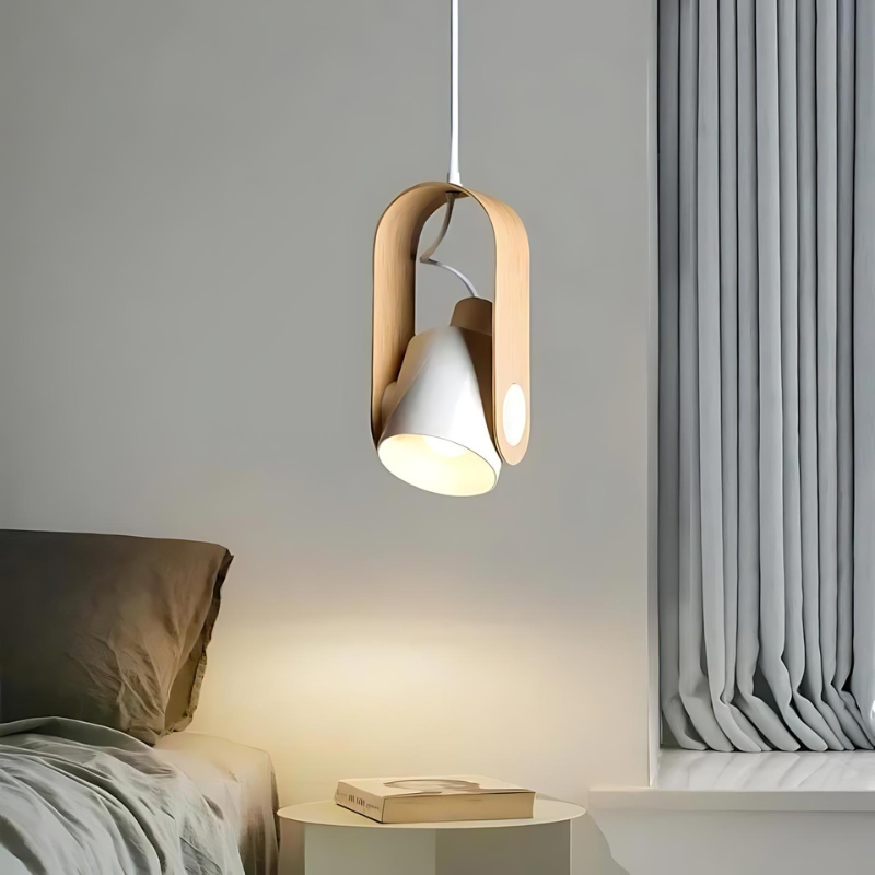 Scandinavian Pendant Light Modern Wood LED Hanging Lamp