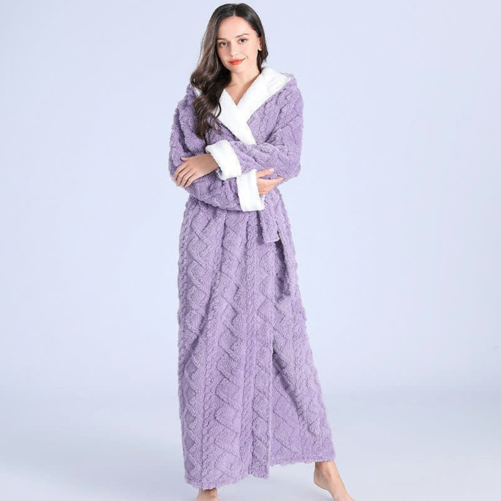 Comfort Robe with Hood Windproof & Absorbent Design
