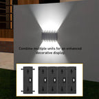 Modern Wire-free Solar Wall Outdoor Lights For Garden and Courtyard