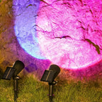 Adjustable Solar Garden Spotlight Multi-Color Outdoor LED Lighting