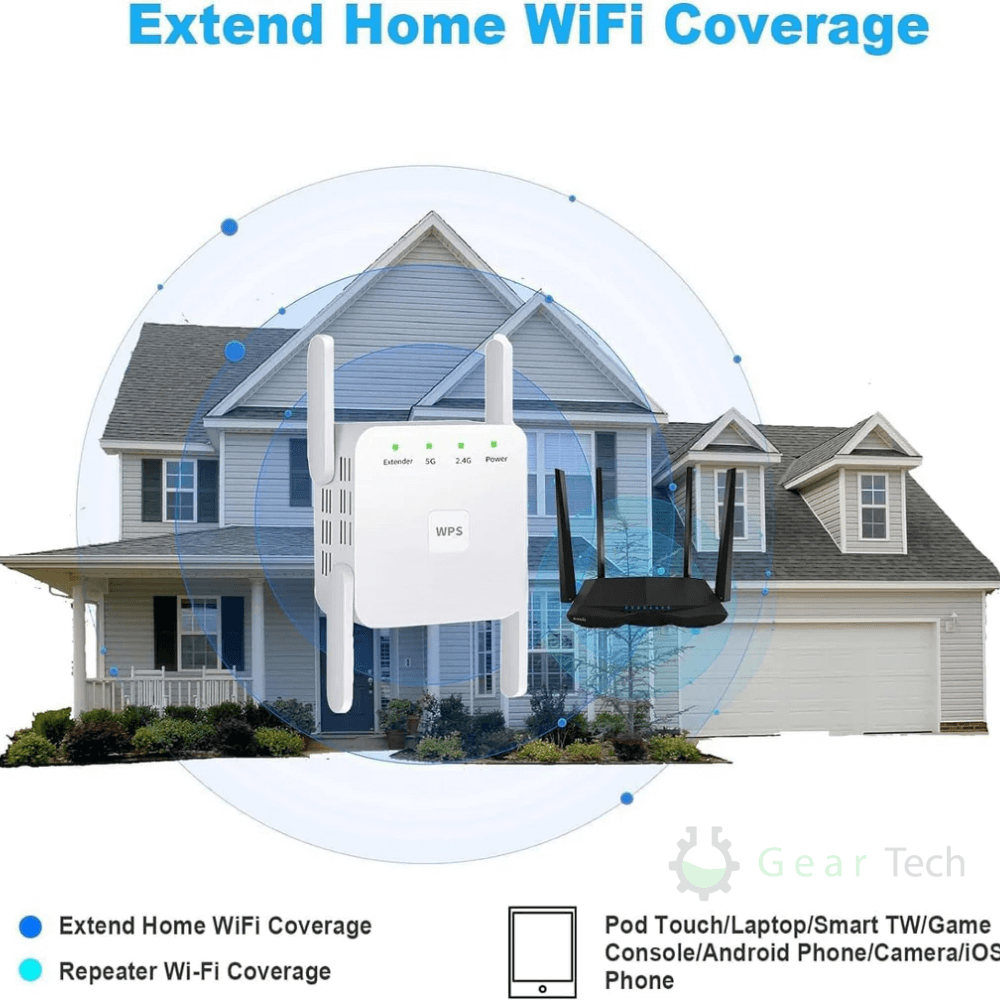 High‑Speed WiFi Signal Amplifier Reliable Whole‑Home Coverage