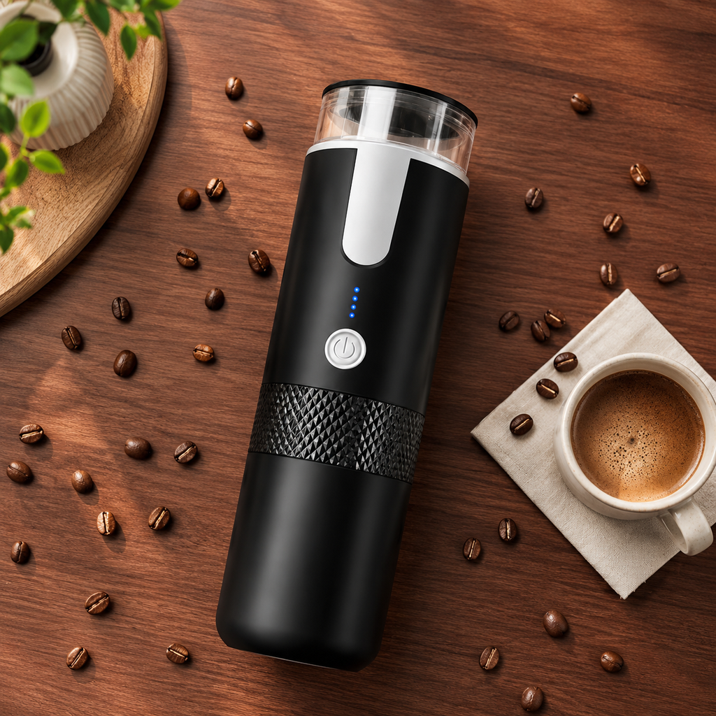 Portable Espresso Maker for Capsules & Ground Coffee
