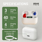 Compact Invisible Hearing Aids Rechargeable Noise-Reduced Design