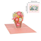 Mother’s Day 3D Floral Pop‑Up Card Elegant Gift for Mum