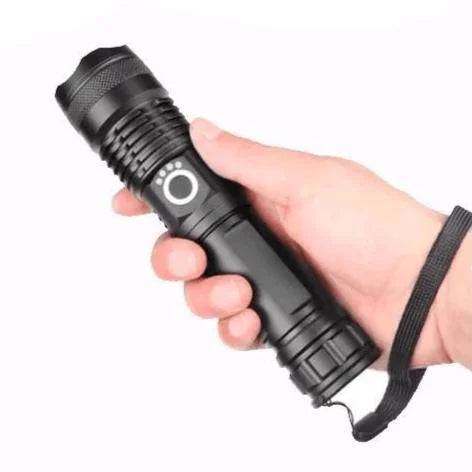 Rechargeable High Power LED Torch Ultra Bright Zoom Flashlight