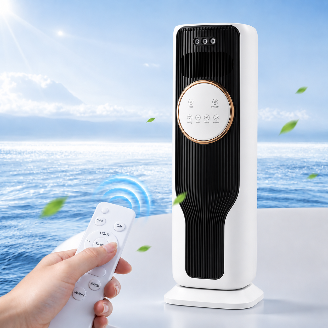 Portable Air Cooler & Heater with 4-in-1 Comfort Control