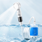 Compact USB Rechargeable Outdoor Shower Head Pump Kit