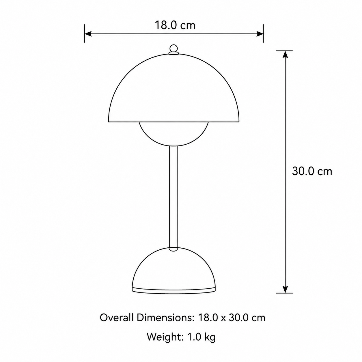 Scandinavian Designer Wireless Dimmable Table Lamp