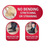 Compression Sock Aid Easy On Off Dressing Helper with Long Handle
