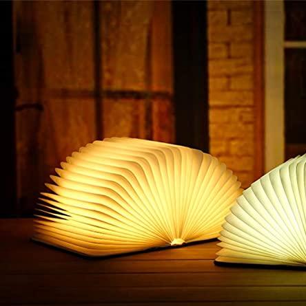 Book-Shaped LED Table Lamp Touch-Control Ambient Light