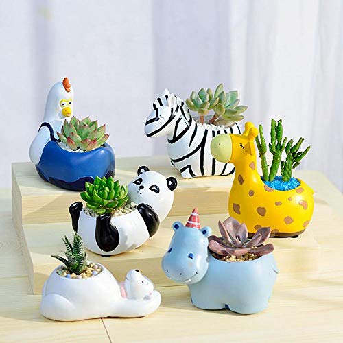 Whimsical Animal Plant Pots Collection
