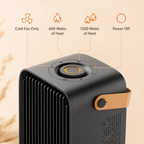 1200W Portable Electric Desktop Heater with Safe Fast Heating