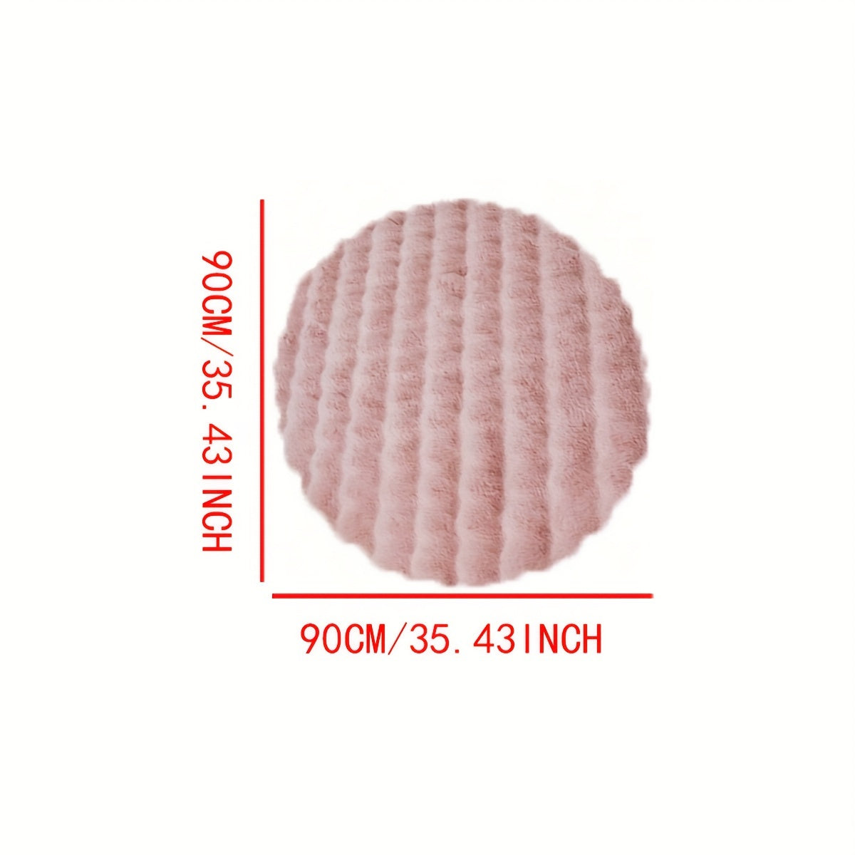 Round Fluffy Rug Soft Plush Circle Area Carpet Bedroom Decor - Image 8