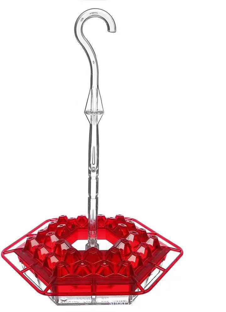 Hummingbird Feeder Outdoor Ant-Resistant Hanging Feeder with Multi-Port Tray