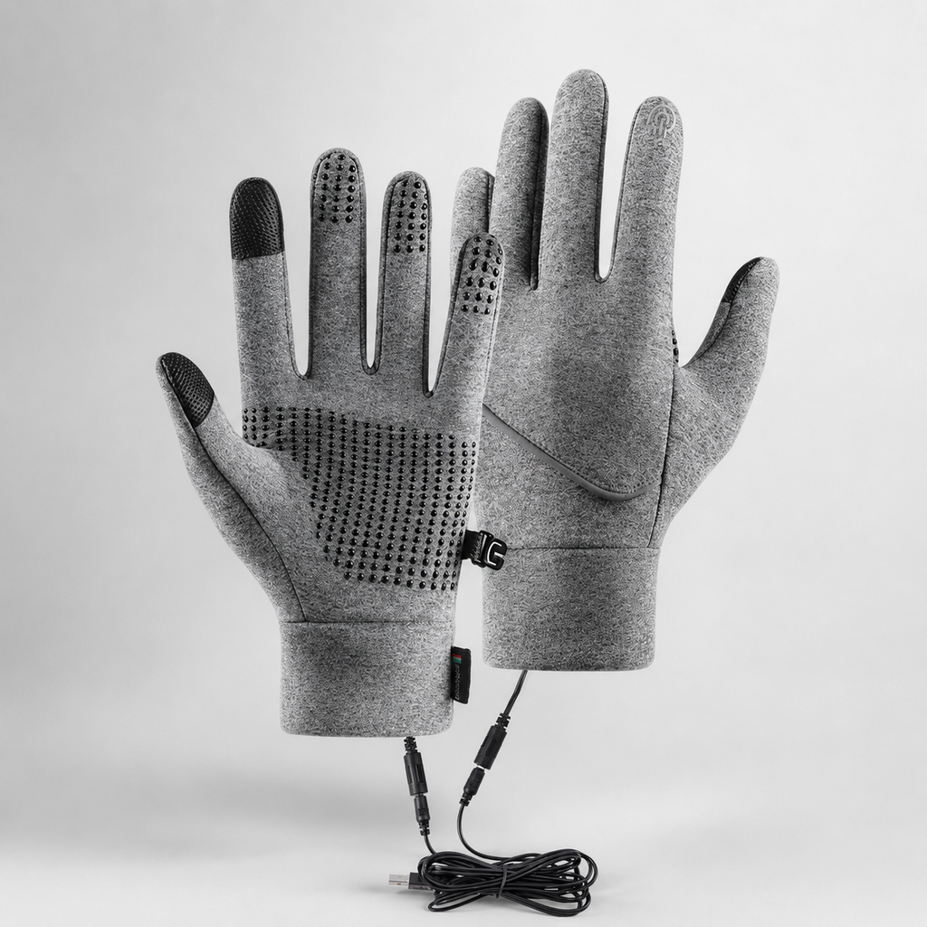USB Heated Winter Gloves for Cycling and Outdoor Use