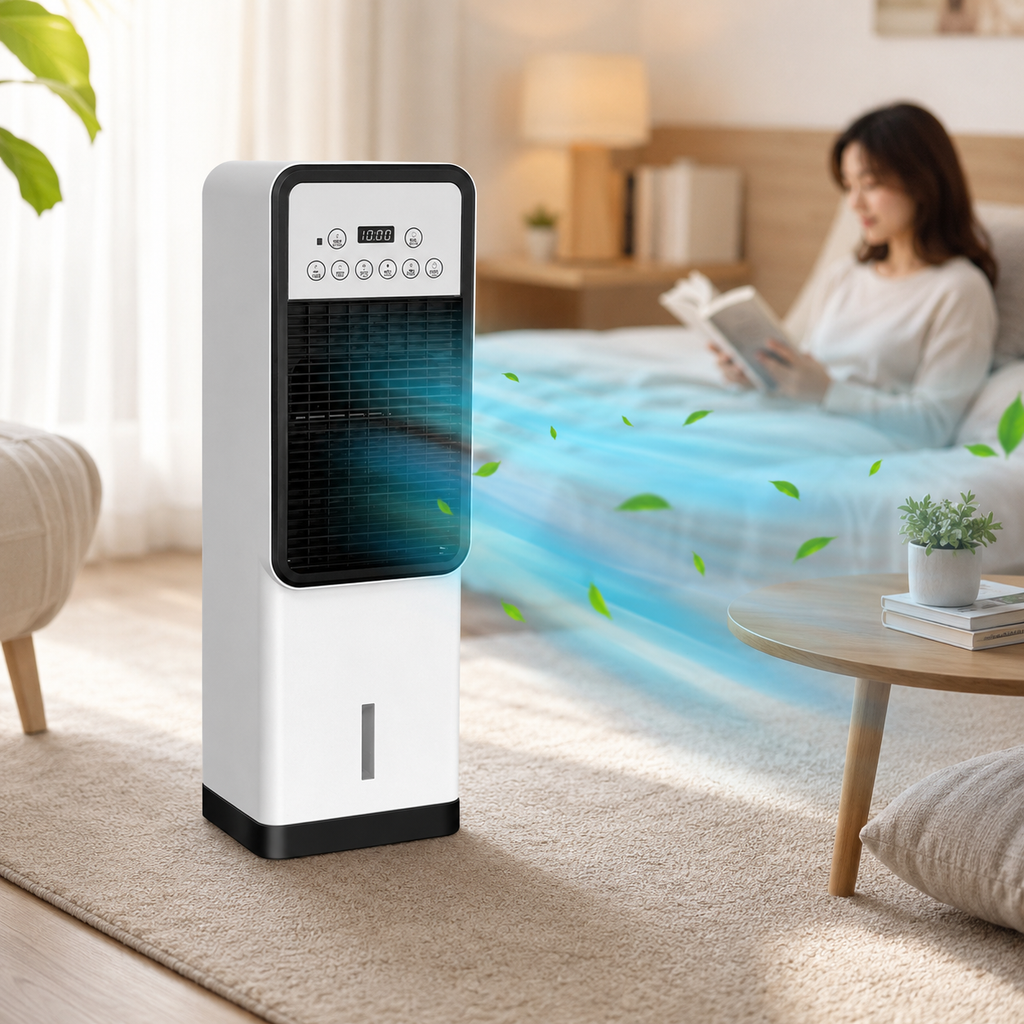 Dual-Mode Air Cooler & Fan, Heater - Portable Air Conditioner with Remote Control