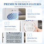 Portable Air Cooler & Heater with 4-in-1 Comfort Control