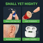 Compact Invisible Hearing Aids Rechargeable Noise-Reduced Design
