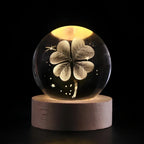 LED Crystal Sphere Night Light Cosmic Ambient Home Decor
