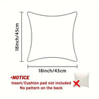 Golden Velvet Christmas Cushion Cover Festive Santa & Deer Design