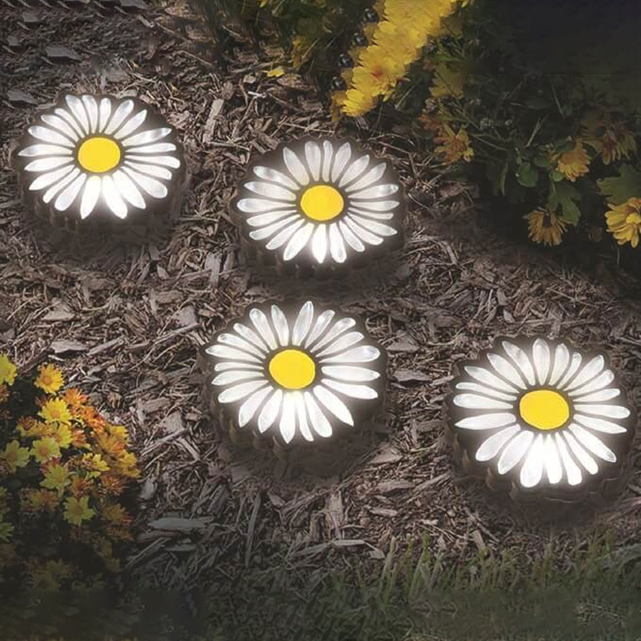 Bright Daisy Solar String Outdoor Lights for Garden