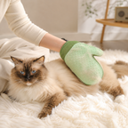 2-in-1 Pet Grooming Gloves for Cats and Dogs