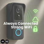 Wireless Video Doorbell Camera HD, Motion Alerts & Long Battery Life