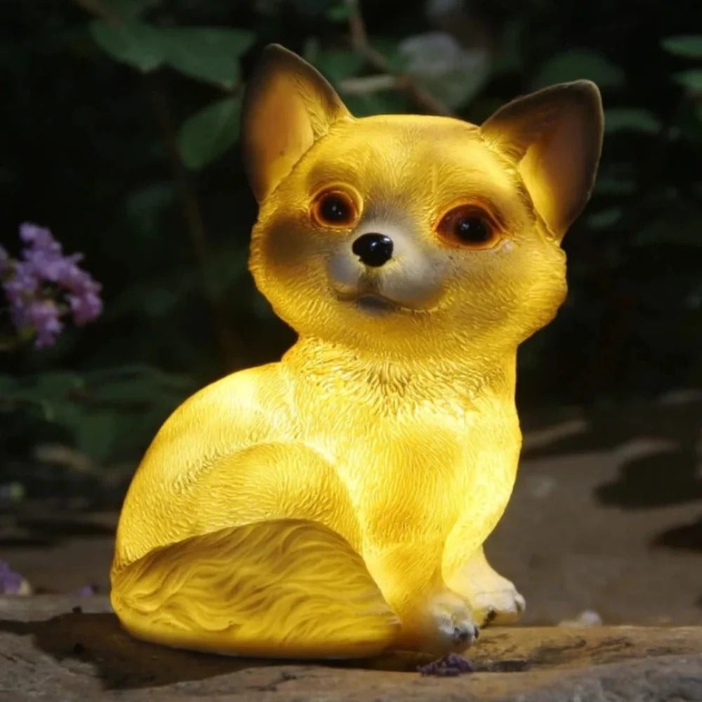 Animal Outdoor Lights with Solar Glow