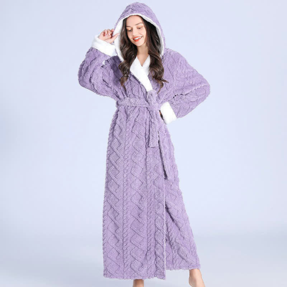 Comfort Robe with Hood Windproof & Absorbent Design