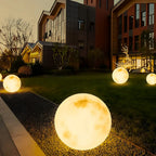 Radiant Moon Sphere Outdoor Lights – Solar LED Garden Light with Remote Control