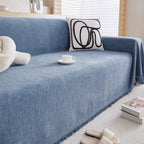 Minimalist Couch Cover with Tassel Detail