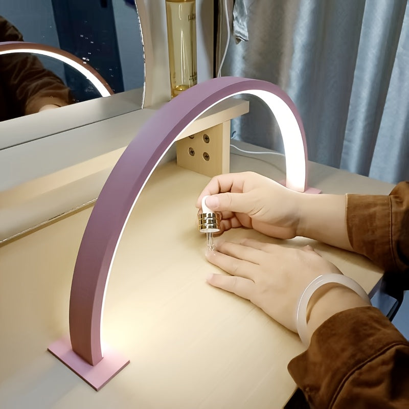 LED Desk Lamp Dimmable USB Crescent Moon Modern Office Light - Image 4