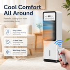 Dual-Mode Air Cooler & Fan, Heater - Portable Air Conditioner with Remote Control