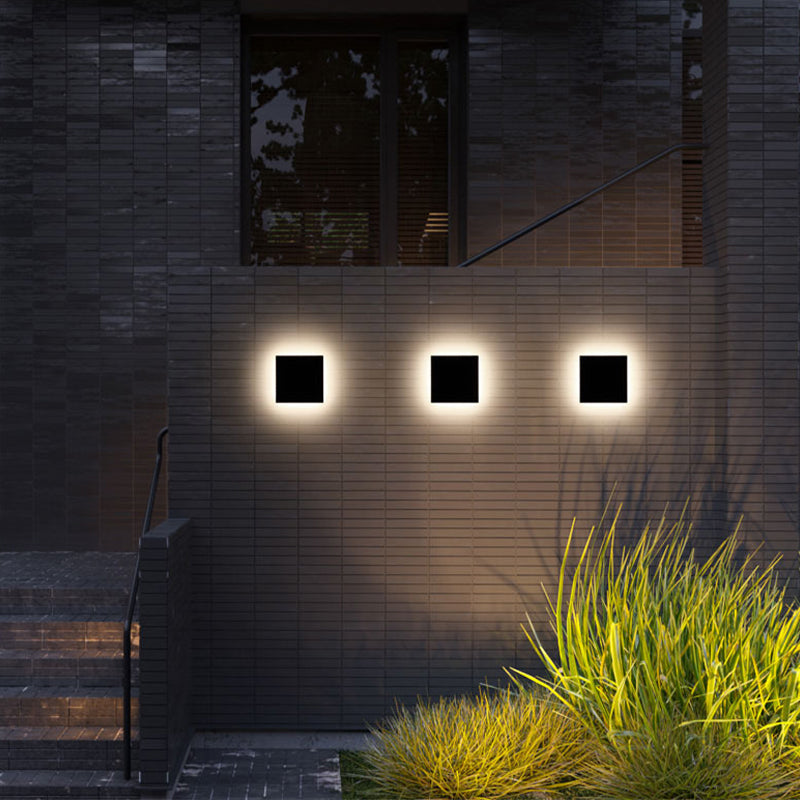 Compact Outdoor Wall Light LED Up & Down Exterior Lighting Fixture