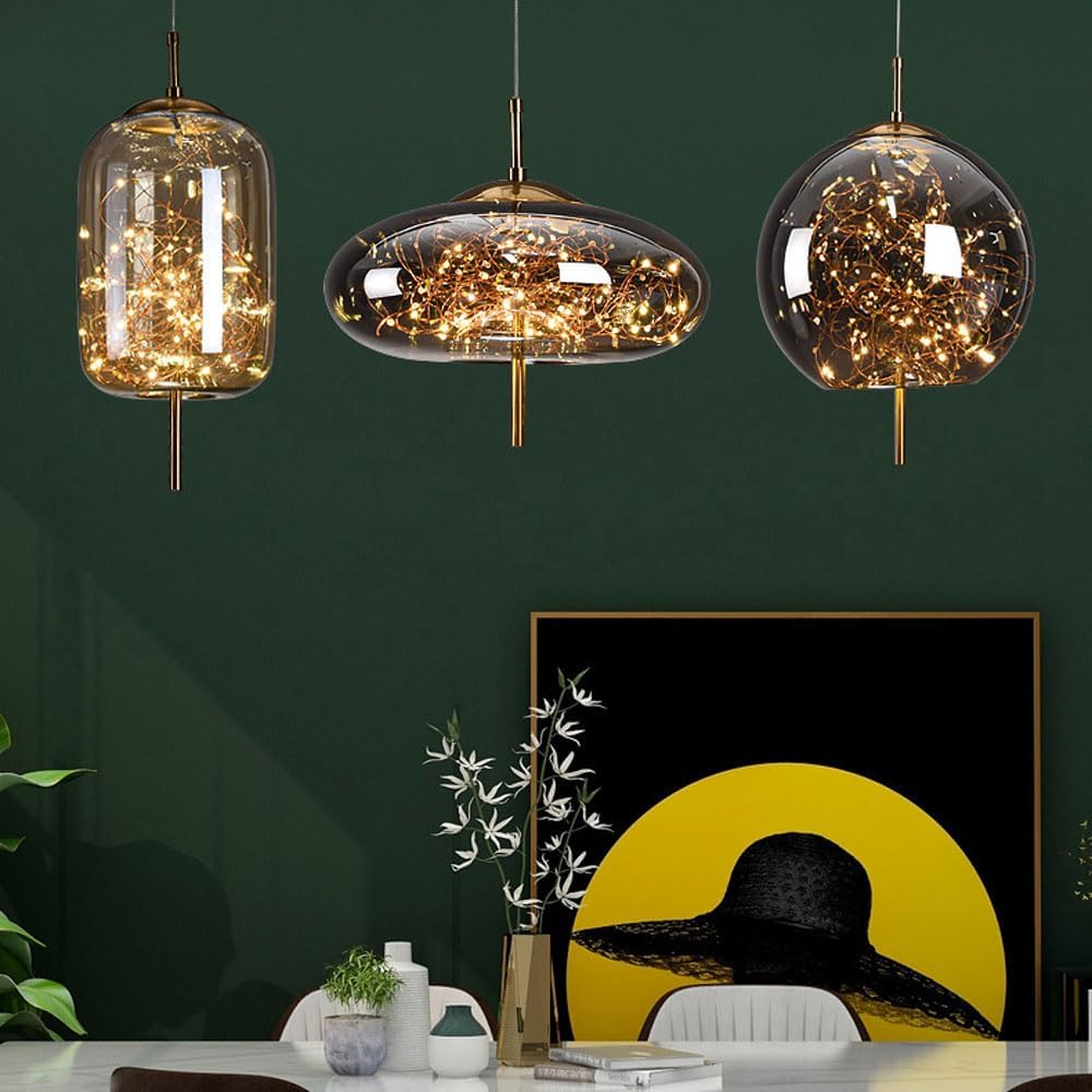 Decorative LED Pendant Light Adjustable Hanging Ceiling Light