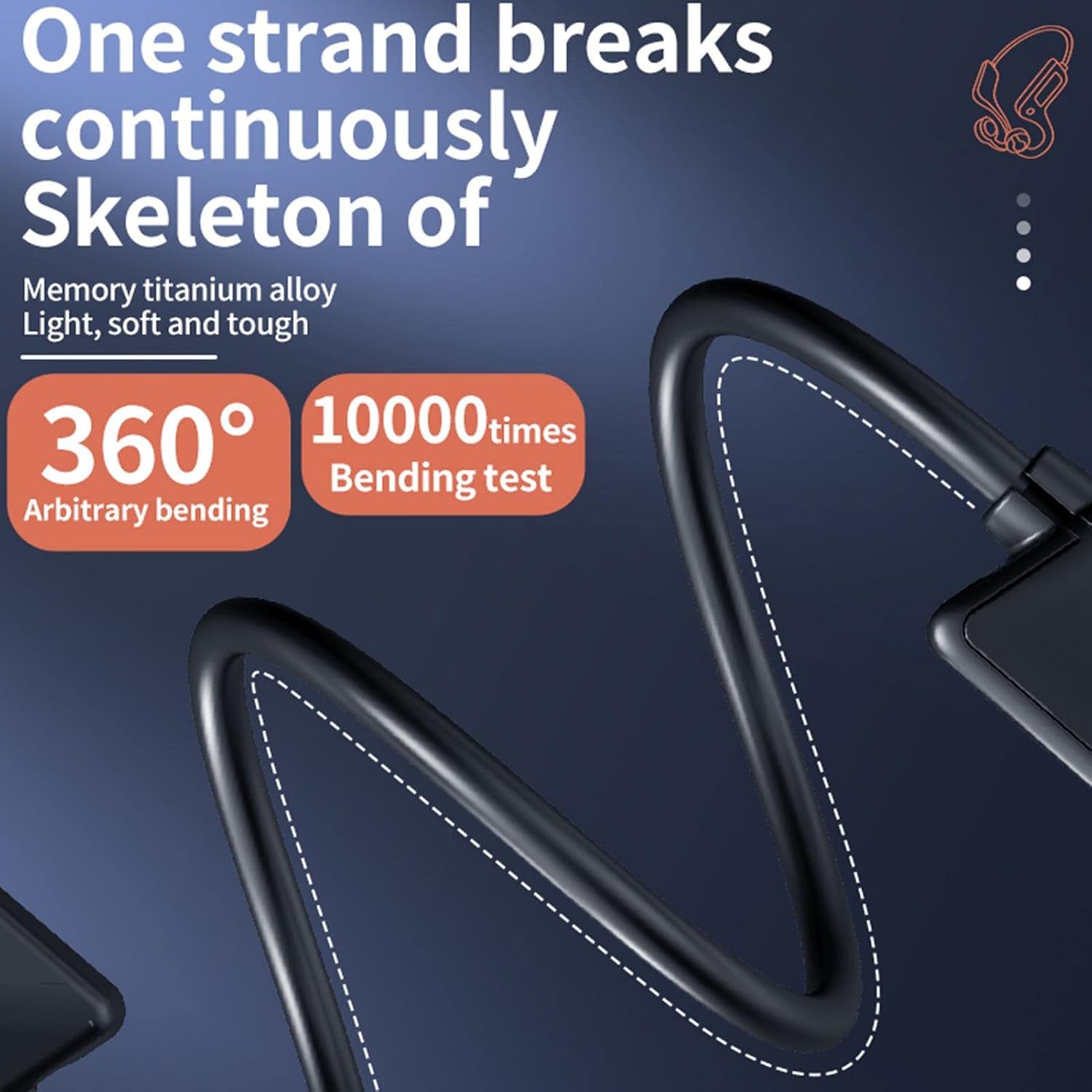 Bone Conduction Wireless Headphones with Open‑Ear Design