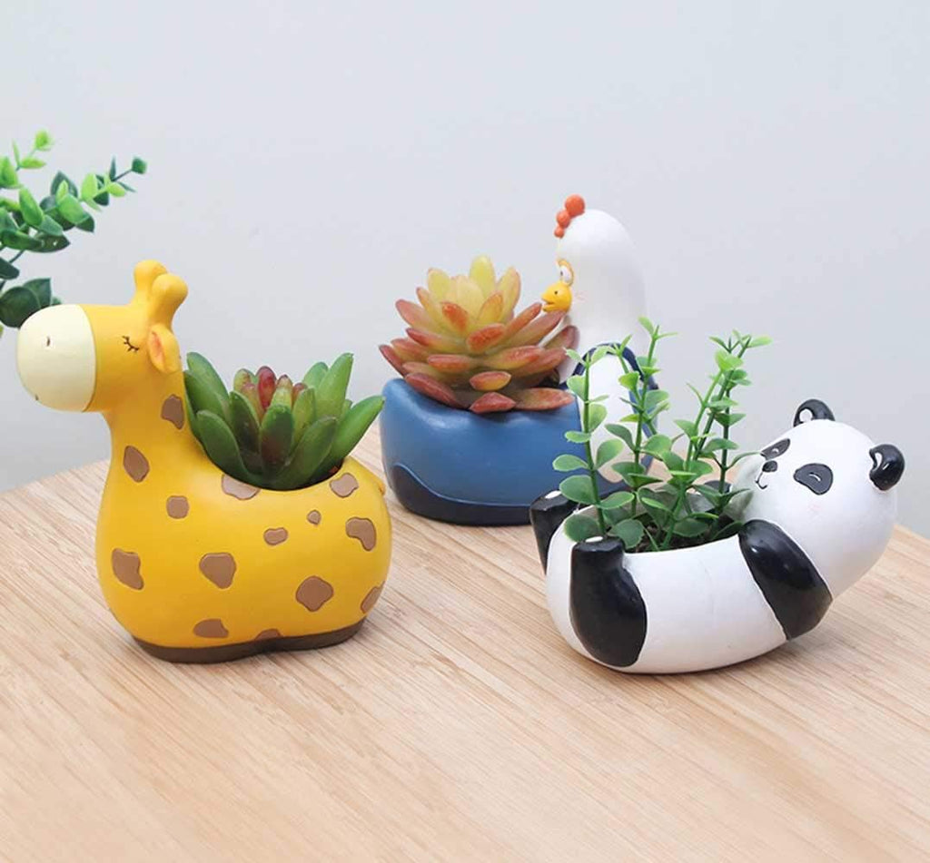 Whimsical Animal Plant Pots Collection