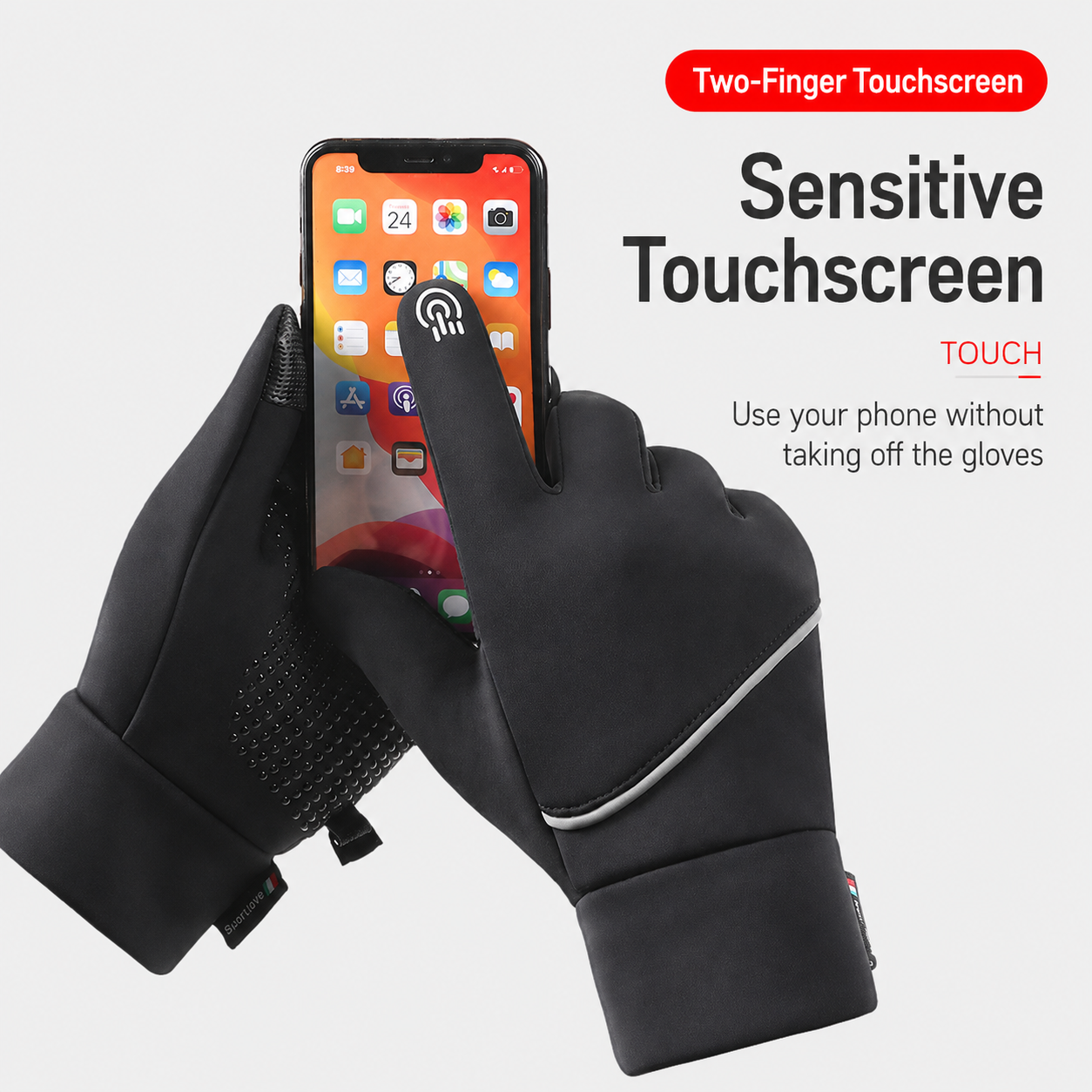 USB Heated Winter Gloves for Cycling and Outdoor Use