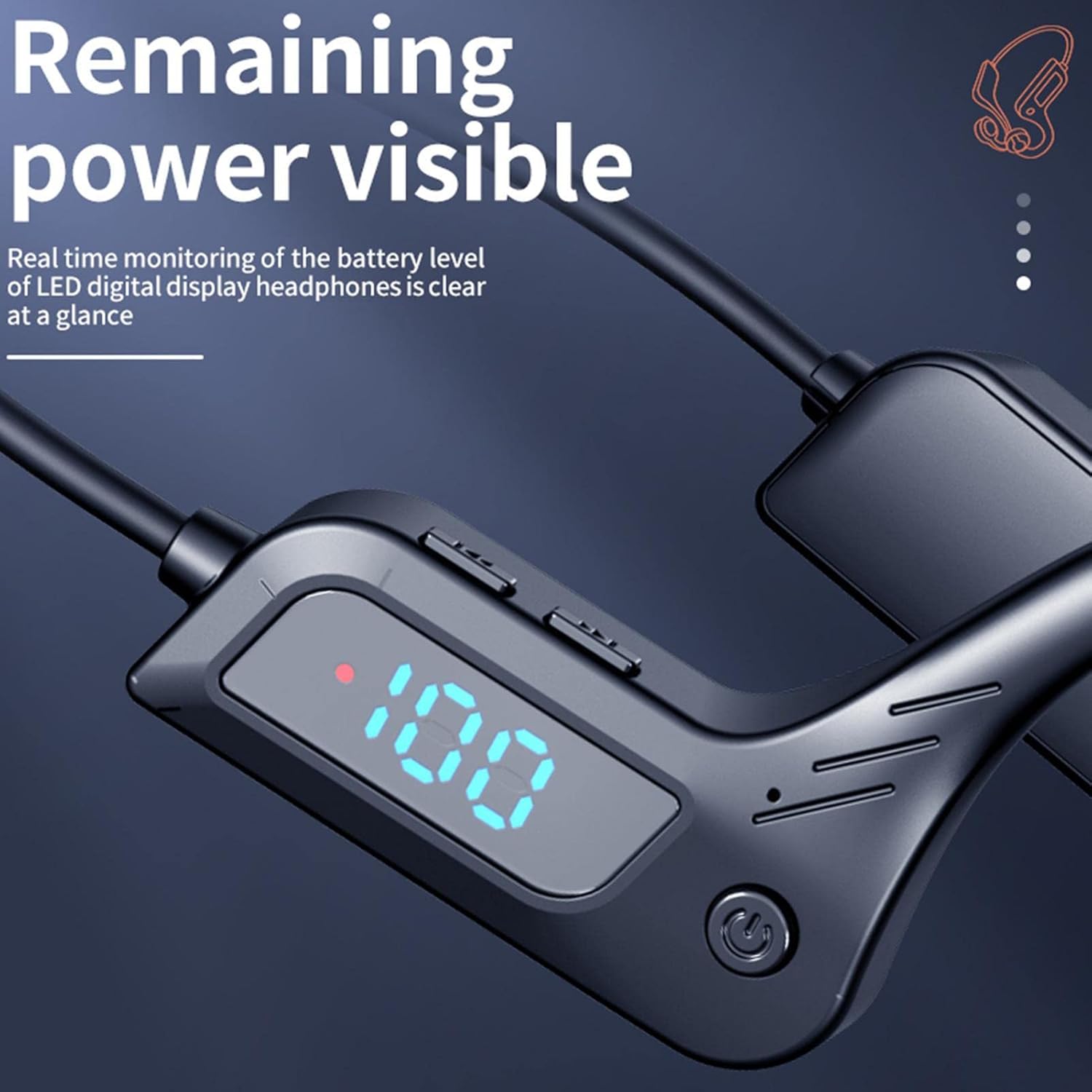 Bone Conduction Wireless Headphones with Open‑Ear Design