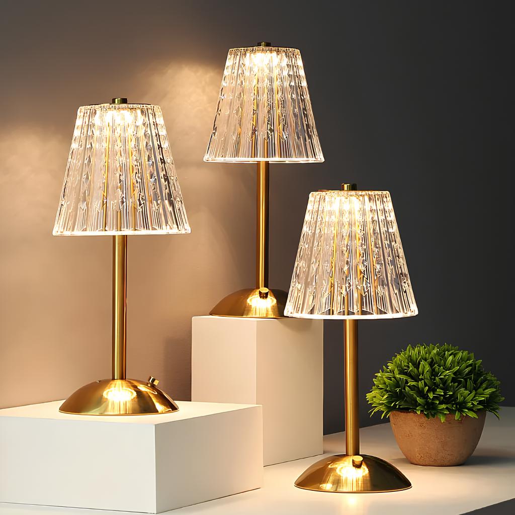 Golden Crystal Table Lamp - Image 5