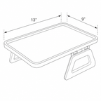 Bamboo Clip-On Armrest Tray Table
