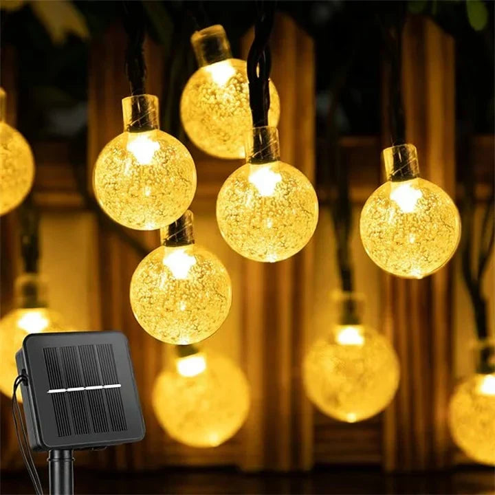 Solar Powered LED String Lights Outdoor Decorative Lighting