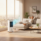 Portable Evaporative Air Cooler 3-in-1 Cooling, Fan, Humidifying
