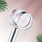Skorter | Contemporary Shower Head Combination Hand Shower Plastic Wall Mount Silver Shower Head - Image 15