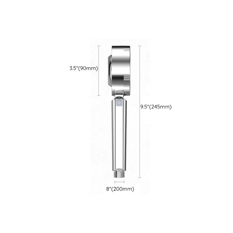 Skorter | Metal Shower Heads Round Handheld Adjustable Shower Heads with Self-Cleaning - Image 2